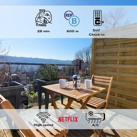 Le Bellevue - Beaux Appartements Avec Vue Splendide Palaiseau Esterno foto